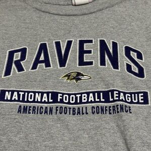NFL Ravens Gray Long Sleeve Tee